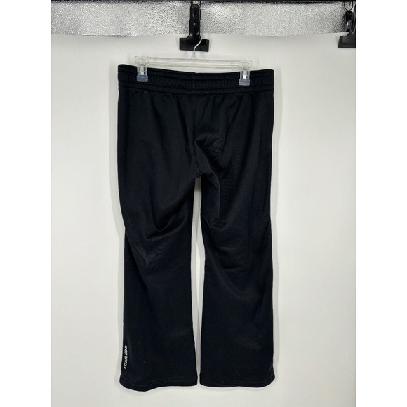Under Armour Sweatpants Mens Small Semi-Fitted Black Drawstring Logo - Picture 2 of 6